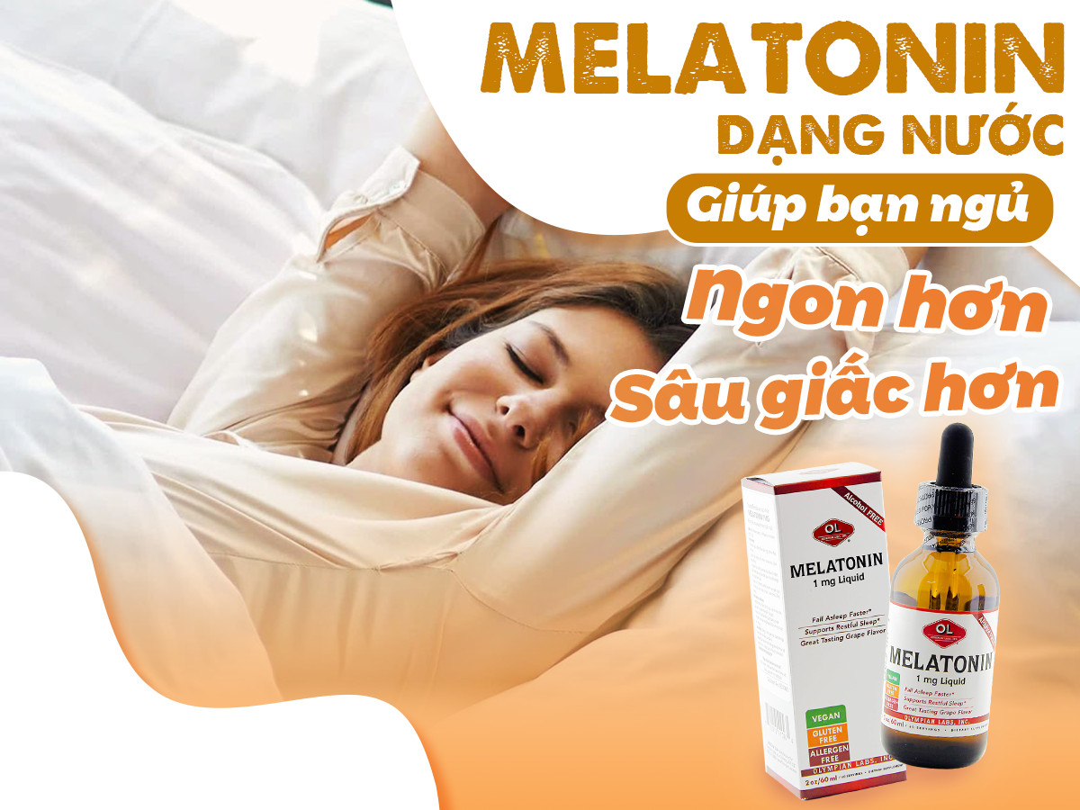 Melatonin chiết xuất dạng nước giúp phụ nữ sau sinh ngủ ngon hơn