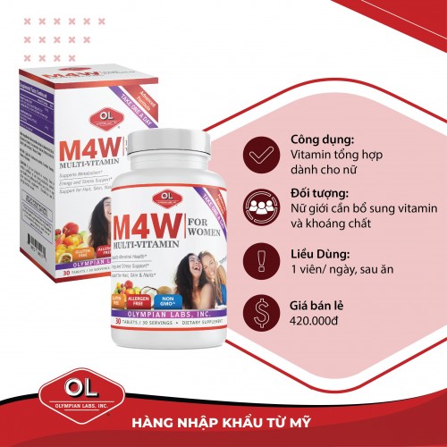 M4W Multi-Vitamin For Women - Bổ sung vitamin và khoáng chất cho nữ giới