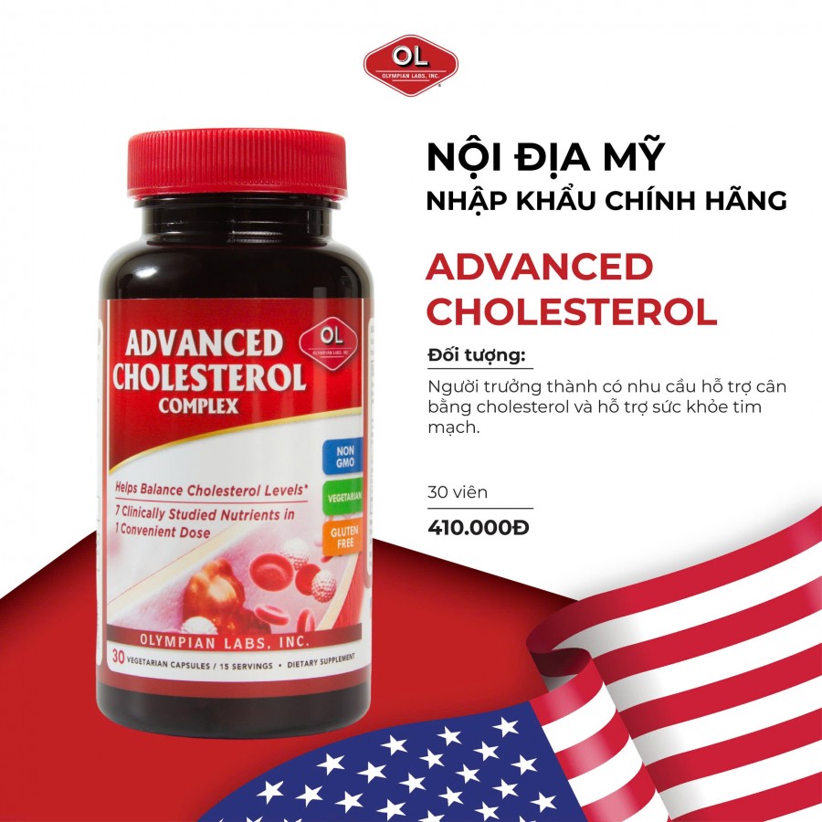 Advanced Cholesterol Complex - Hỗ trợ cân bằng cholesterol, giảm mỡ máu