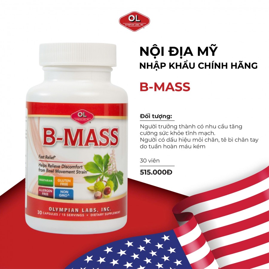 B-Mass – Hỗ trợ điều trị nguyên nhân và các triệu chứng bệnh trĩ