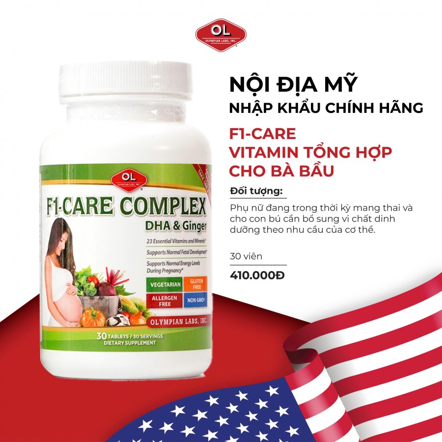 F1-Care Complex - Vitamin tổng hợp số 1 cho bà bầu