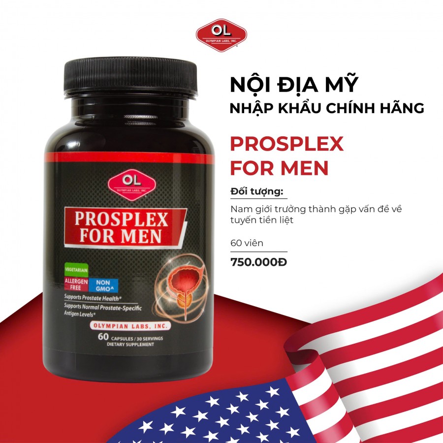 Prosplex For Men 60 Viên - Hỗ trợ tiền liệt tuyến