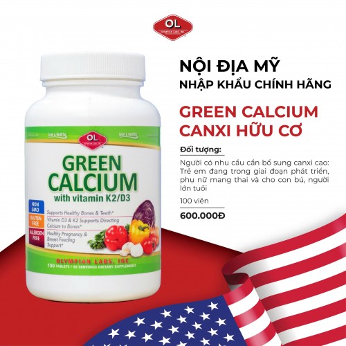 Green Calcium - Bổ sung canxi hữu cơ cho cơ thể