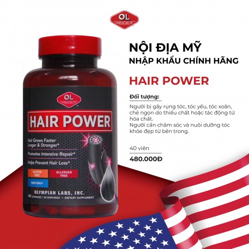 Hair Power - Chống rụng tóc, kích thích mọc tóc