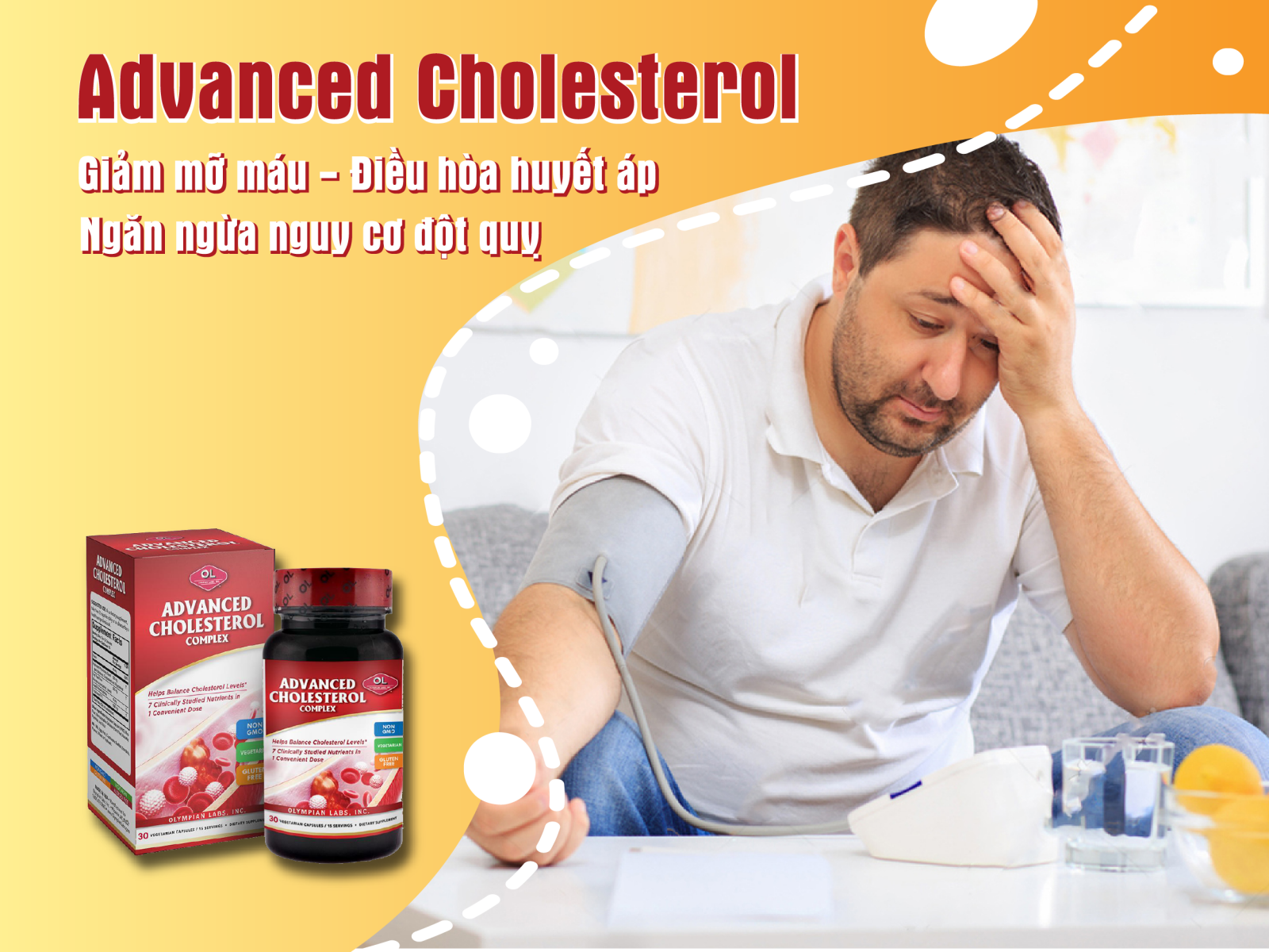 Advanced Cholesterol Complex – Giải pháp giảm mỡ máu và ngăn ngừa các bệnh do mỡ máu gây ra 