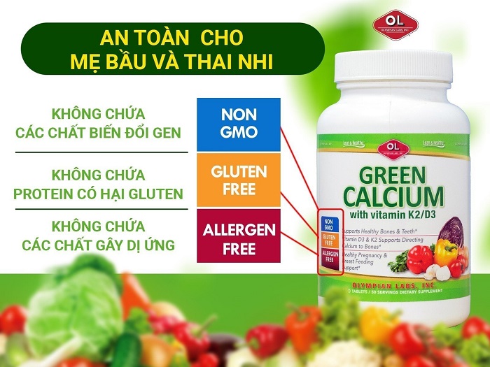 Green Calcium – An toàn cho mẹ bầu