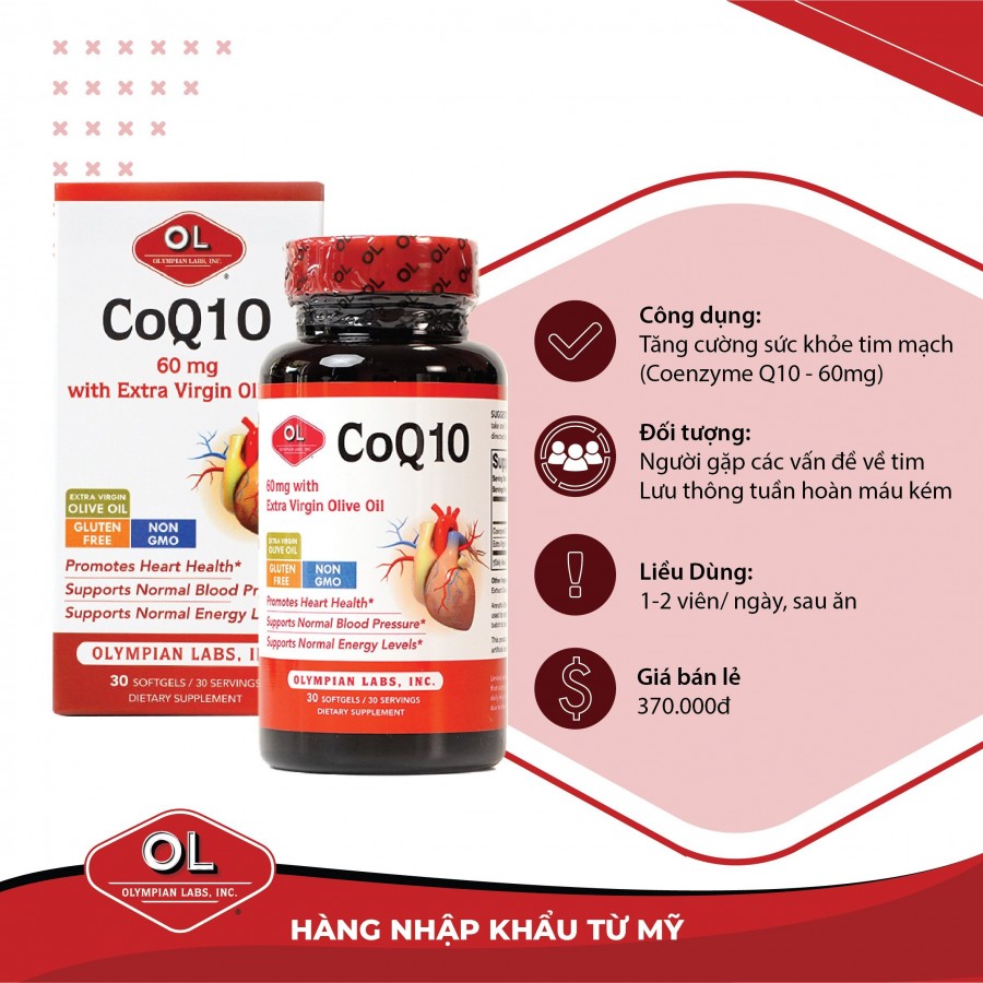 CoQ10 giúp điều hóa huyết áp
