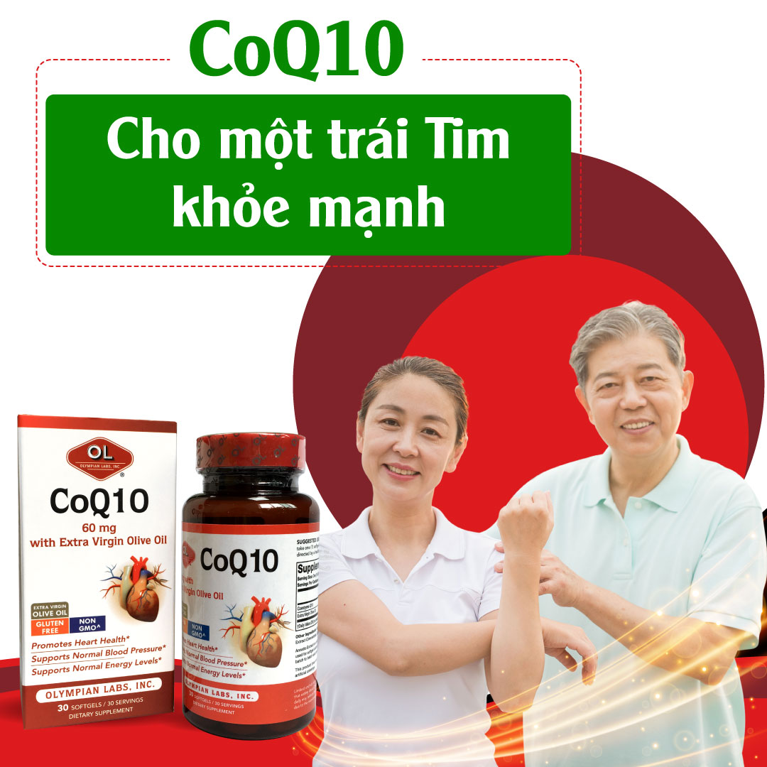 COQ10- Hỗ trợ điều trị cho người bệnh tim mạch