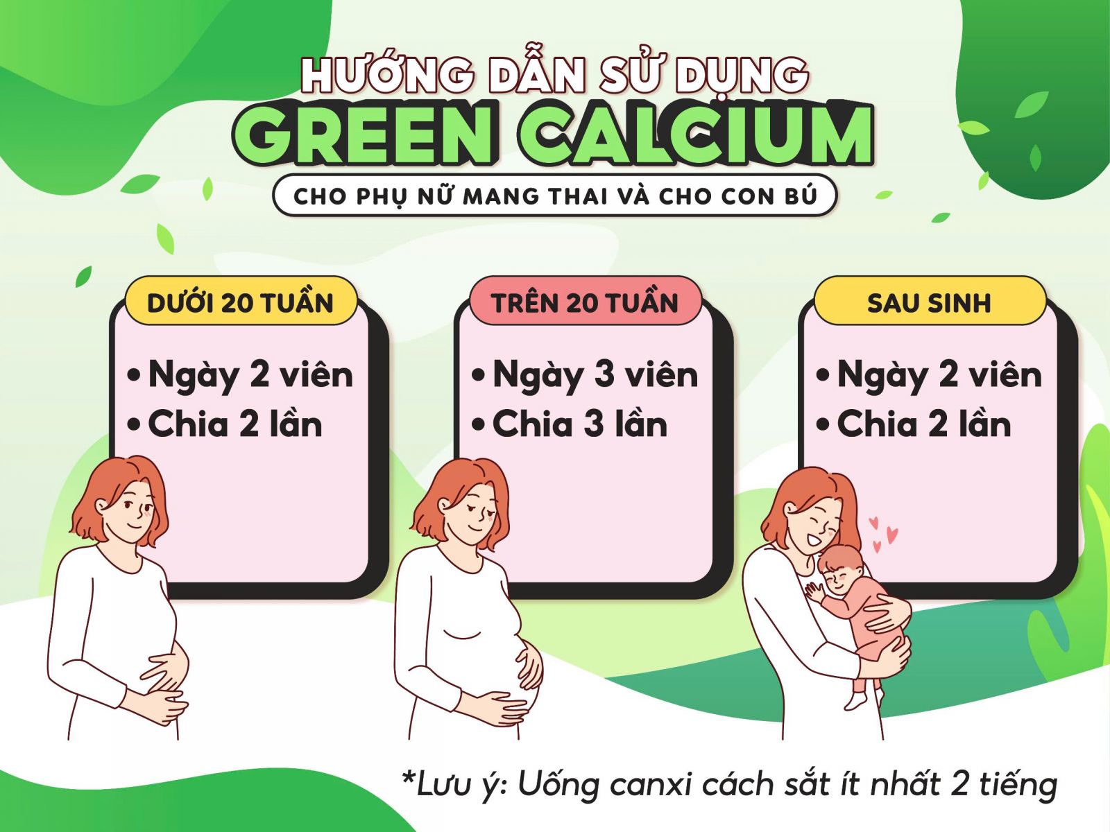 Canxi hữu cơ mát Green Calcium