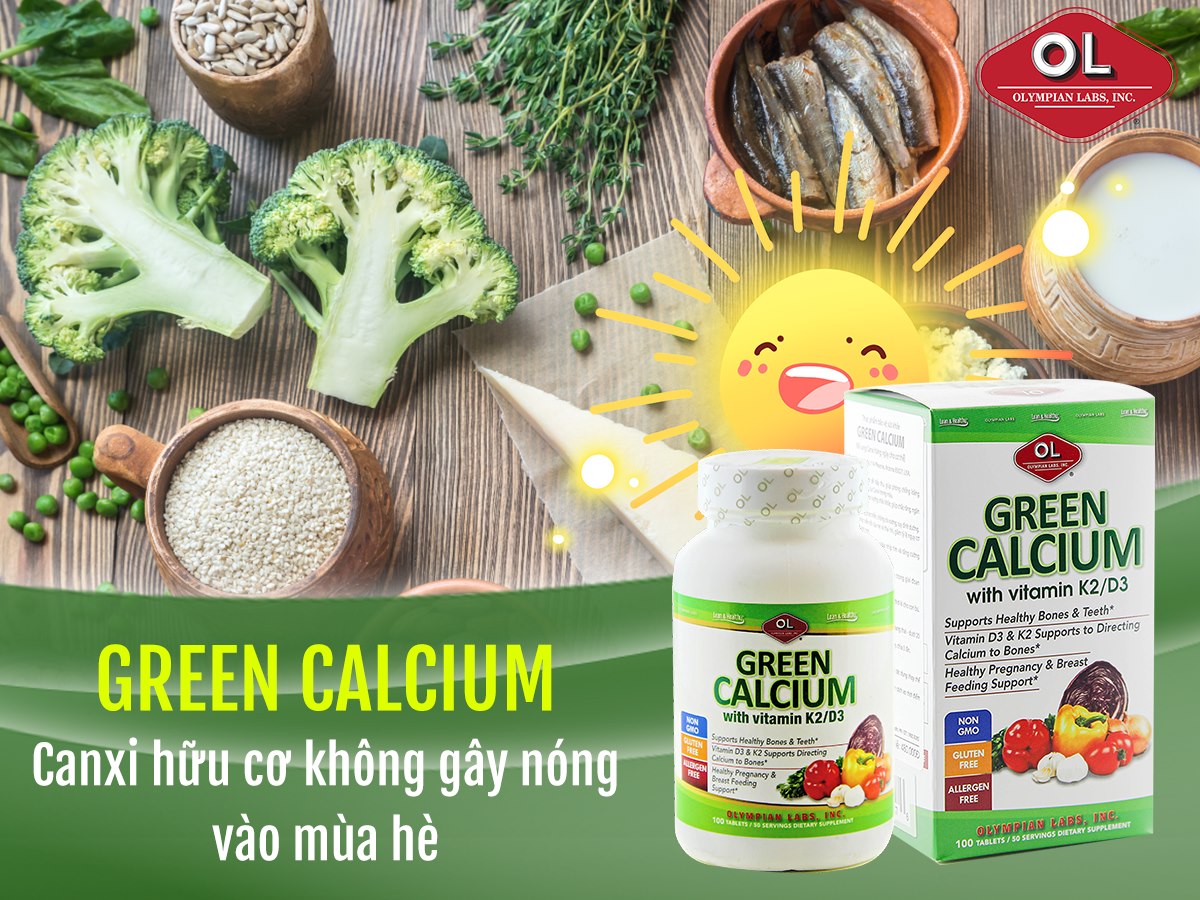 Green Calcium - Bổ sung Canxi D3 cho bà bầu