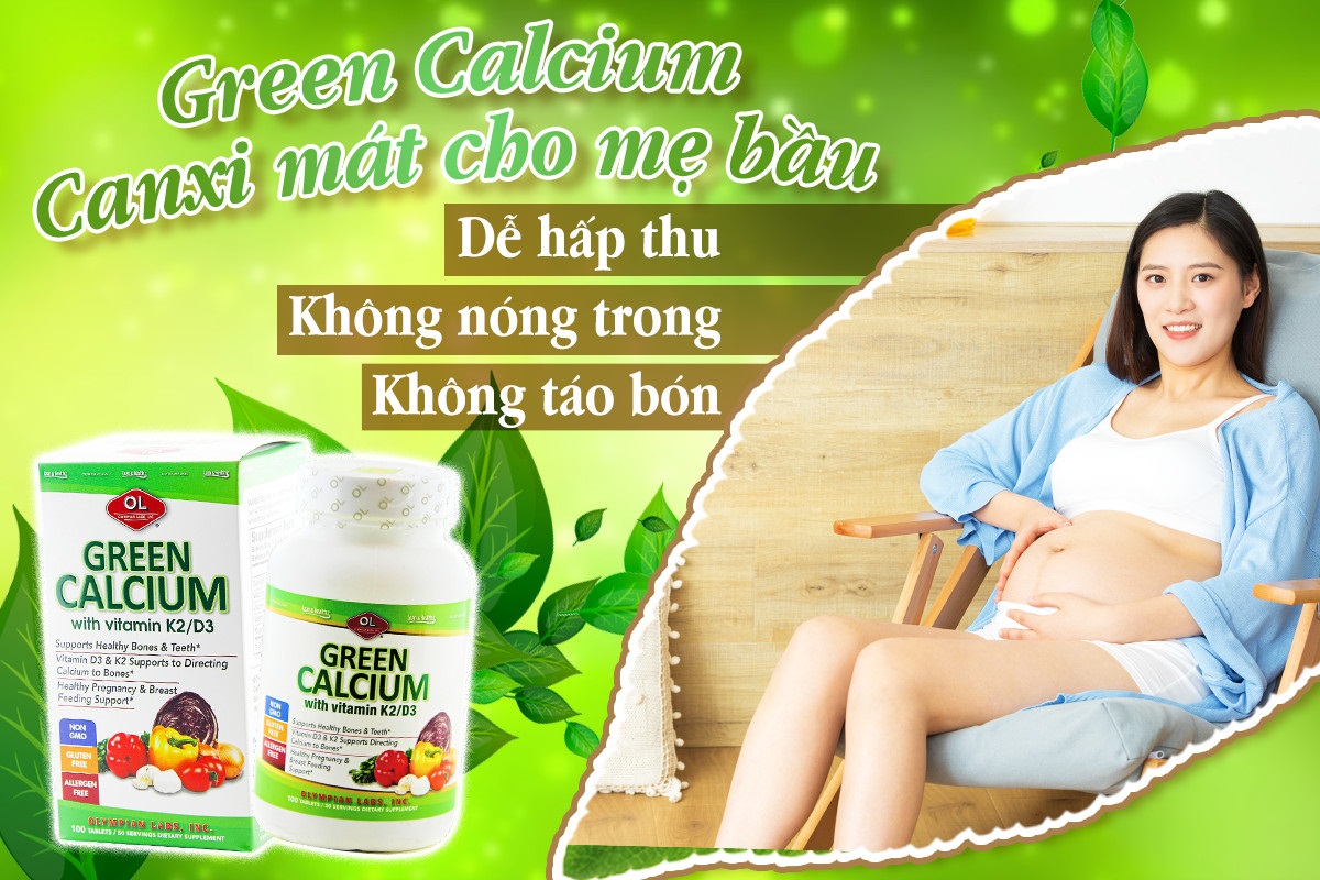 Green Calcium -  Canxi mát cho mẹ bầu