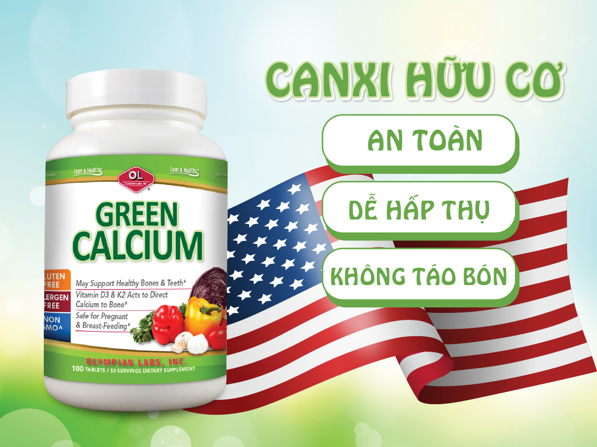 Green Canxi – Canxi hữu cơ cao cấp đến từ Mỹ
