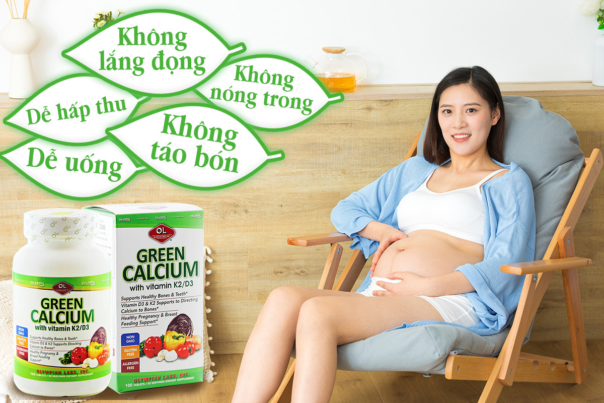 Green Calcium là canxi hữu cơ an toàn cho mẹ bầu