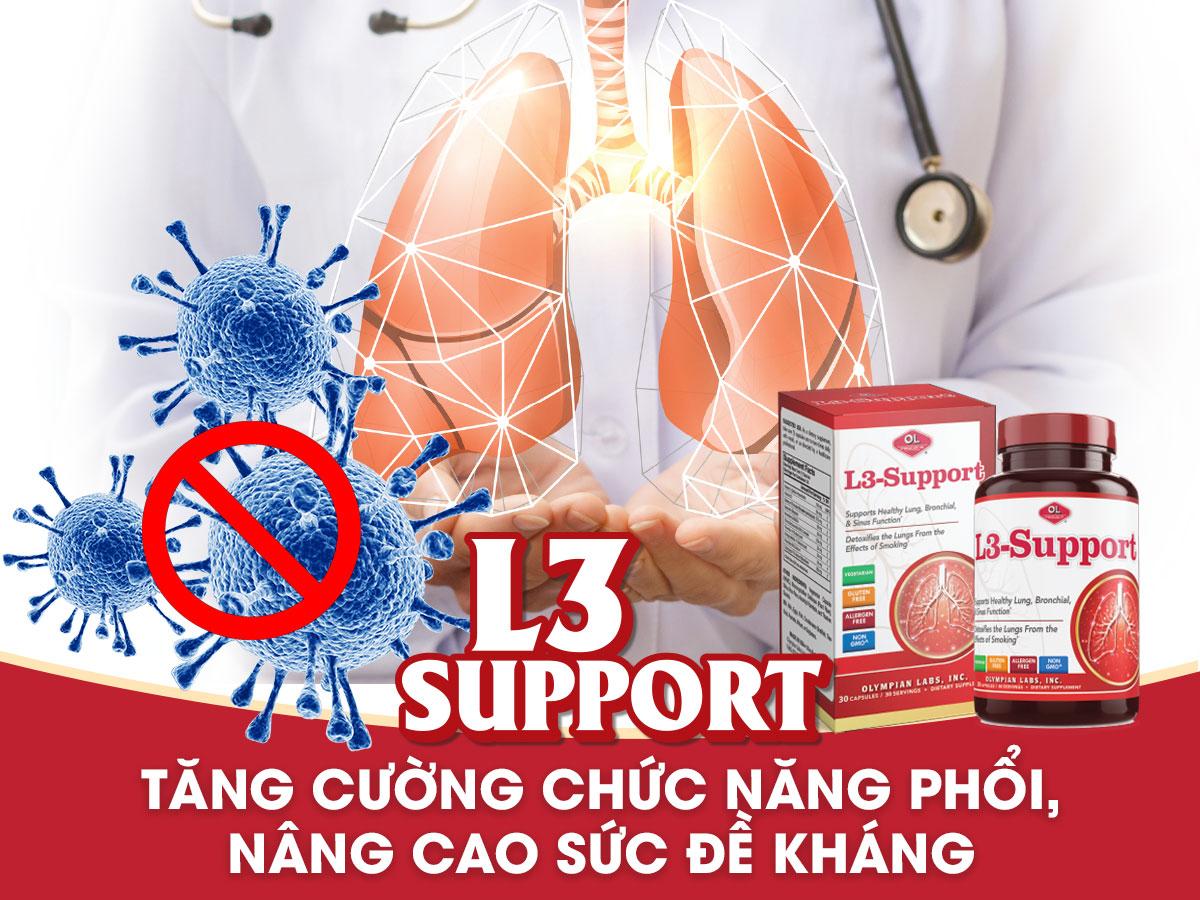 L3-Support tăng cường chức năng đường hô hấp