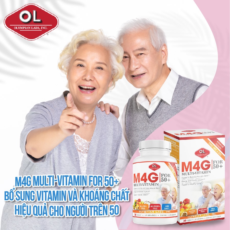 M4G Multi-Vitamin For 50+ - Bổ sung vitamin và khoáng chất cho người trên 50 tuổi