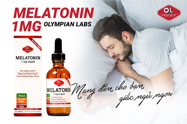 Melatonin 1mg Liquid - Cho bạn giấc ngủ ngon