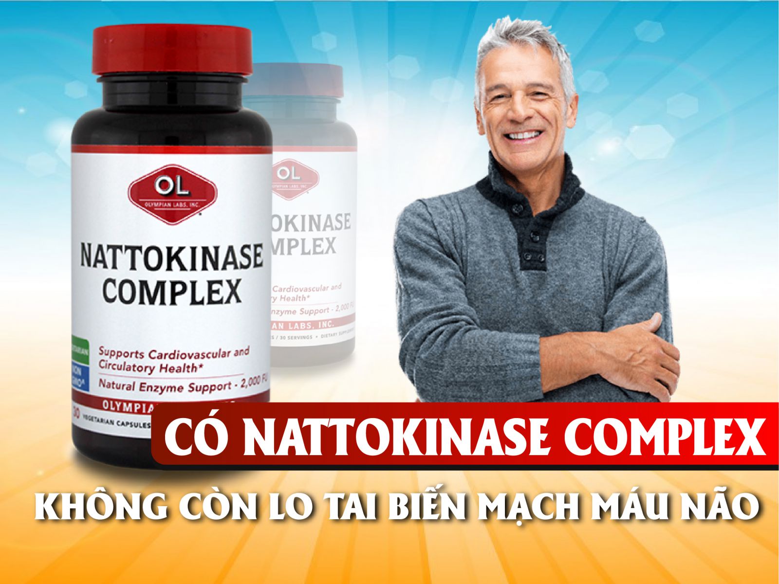 Nattokinase Complex chống đột quỵ