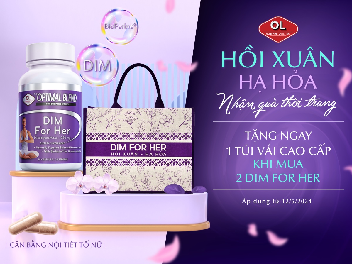 Tặng ngay 1 túi vải cao cấp: Khi mua 2 sản phẩm Dim For Her – Hồi xuân, hạ hỏa