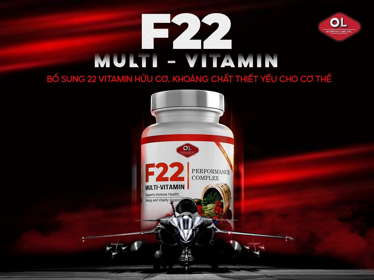 Viên uống vitamin và khoáng chất cho cơ thể Olympian Lab F22 Multivitamin (Lọ 60 viên)